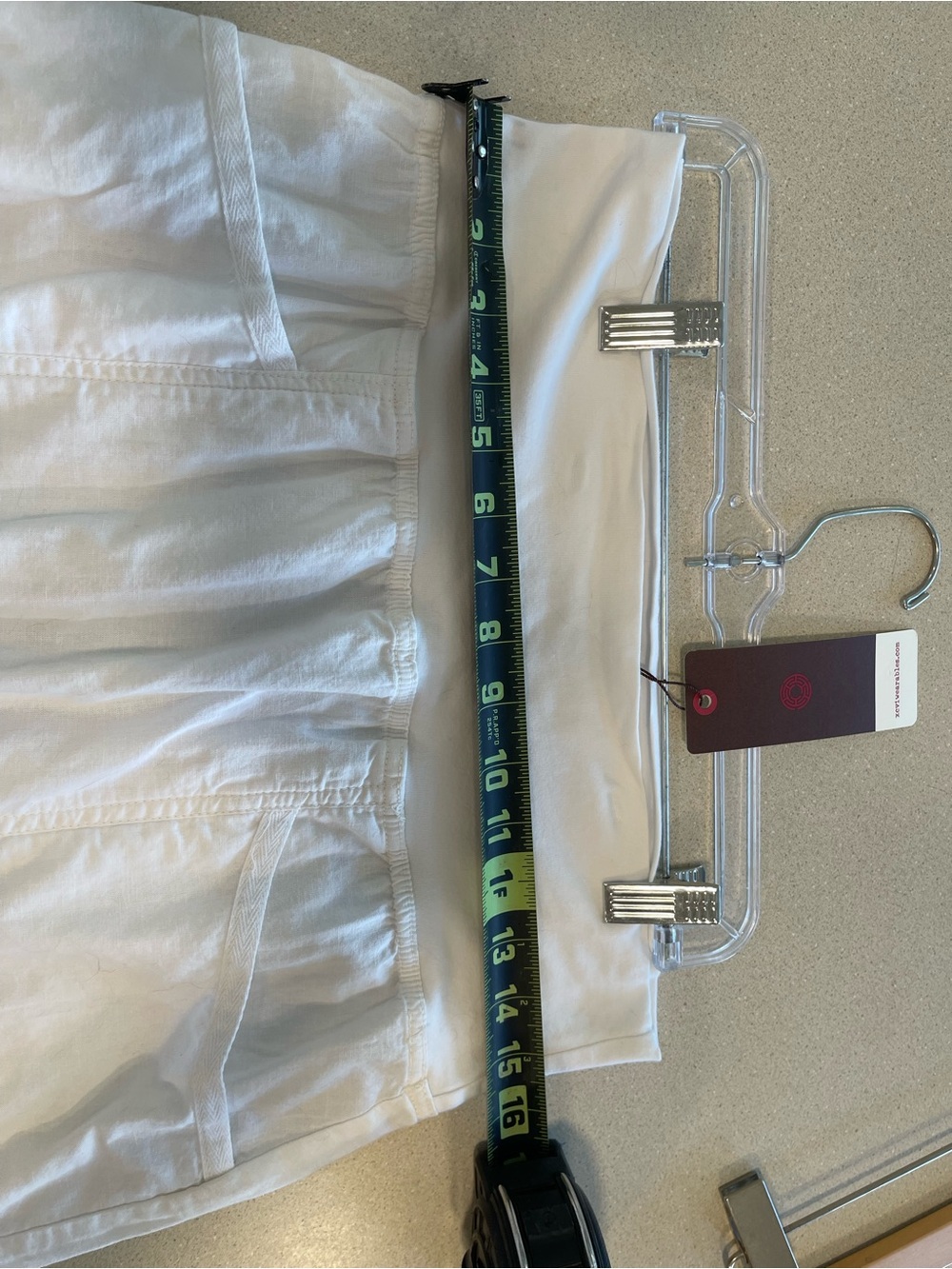 NWT XCVI White linen Maxi A-Line Skirt with Pockets - Picture 3 of 4